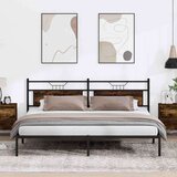  Posteljni okvir brez vzmetnice hrast 200x200 cm inženirski les, (21829256) Cene