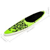 SUP Napihljiva SUP deska komplet 305x76x15 cm zelena | Shoptok.si