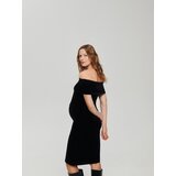 Reserved - Midi haljina od velura - crno | shoptok.hr