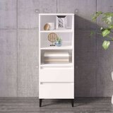  Visoka komoda sjajna bijela 40x36x110 cm od konstruiranog drva Cijene