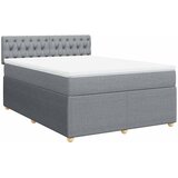  Krevet box spring s madracem svjetlosiva 160x200 cm tkanina | shoptok.hr