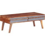  Stolić za kavu sivi 110 x 50 x 40 cm od masivnog drva | shoptok.hr