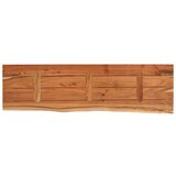 vidaXL Stenska polica 90x30x2,5 cm pravokotna akacija naraven rob | Shoptok.si