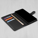 Techsuit Leather Folio preklopna maska za Honor 200 Pro – crna | shoptok.hr