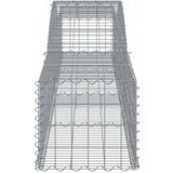  Obokane gabion košare 4 kosi 400x50x40/60 cm pocinkano železo | Shoptok.si