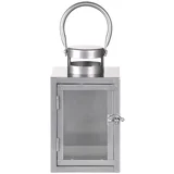 Laterna Esschert (13.8 x 13.8 x 23 cm, siva)