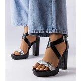 Gemre White sandals with snake print Trépanier | ePonuda.com
