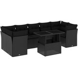  8-dijelni set vrtnih sofa od poliratana s jastucima crni Crna 100 x 55 x 73 cm | Shoptok.si