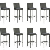  9-dijelni vrtni barski set s jastucima sivi | shoptok.hr