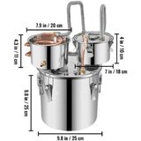  Set za destileriju od 20L s tri posude za destilaciju | shoptok.hr