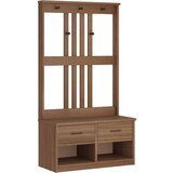 vidaXL Drevo za dvorano "SANDENS" 87x40x159,5 cm masivni les bora | Shoptok.si