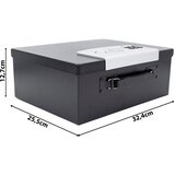  SASKA GARDEN 1068756 elektronska blagajna z digitalnim ključem – PIN koda in ključ, jeklo, 32,4 × 25,5 × 12,7 cm | Shoptok.si