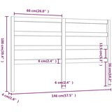  Uzglavlje za krevet boja meda 146 x 4 x 100 cm masivna borovina | shoptok.hr