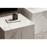 Livetastic Set Klubskih Mizic Marble, Bela, 2-Delni | Shoptok.si