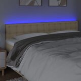  LED uzglavlje krem 160x5x78/88 cm od tkanine | shoptok.hr