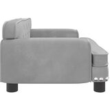  Krevet za pse svjetlosivi 70 x 45 x 30 cm baršunasti | shoptok.hr