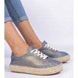 Gemre Blue Shiny Espadrilles Werkato | shoptok.hr