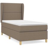  Krevet s oprugama i madracem smeđesivi 100 x 200 cm od tkanine | shoptok.hr