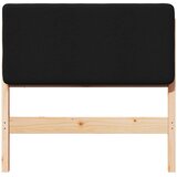  Tapecirani uzglavlje Smeđa i crna 80 cm Čvrsto borovo drvo | shoptok.hr