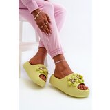 Boto Women's Foam Slippers With Decorations On Thick Sole Lime Bremavia | ePonuda.com