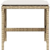 vidaXL Vrtni stolci s jastucima 4 kom bež 41x41x36 cm od poliratana | shoptok.hr