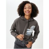 Koton Hooded Sweatshirt Back and Front Applique Detailed Raised | ePonuda.com