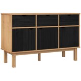 vidaXL Strani šal OTTA Rjava in črna 114 x 43 x 73,5 cm, (5000217327) | Shoptok.si