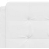  Postelja z vzmetnico bela 140x190 cm umetno usnje | Shoptok.si