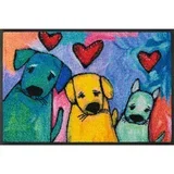 PREDPRAŽNIK Doggies 50/75 cm potiskano večbarvno