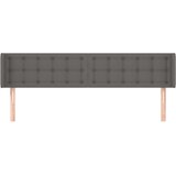  Uzglavlje s ušima sivo 163x16x78/88 cm od umjetne kože | shoptok.hr