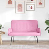 SOFA za dvije osobe Ružičasta 115 x 61 x 87 cm tkanina | shoptok.hr