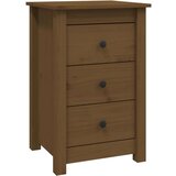  Nočna omarica 2 kosa medeno rjava 40x35x61,5 cm trdna borovina, (20733359) | Shoptok.si