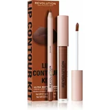 Makeup Revolution Lip Contour Kit set za usne nijansa D.
