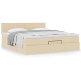 vidaXL Otomanski krevet s madracem krem 180x200cm od tkanine Cijene