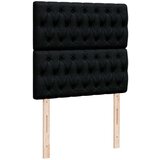 vidaXL Krevet s oprugama i madracem crni 90x200 cm od tkanine | shoptok.hr