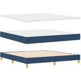  Krevet s opruga kutije s uzglavljem Plava 180 x 200 cm tkanina | shoptok.hr