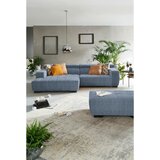 Hom`in KOTNA SEDEŽNA GARNITURA, tkanina modra | Shoptok.si