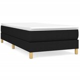  Okvir za krevet s oprugom crni 80x200cm od tkanine | Eponuda.com