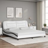  Okvir kreveta s LED-om bez madraca Hvar bijelo-crni 180 x 200 cm | shoptok.hr