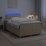  Boxspring krevet s madracem Krem 120 x 190 cm Tkanina | shoptok.hr