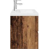  Ormarić za sudoper ugradbenim umivaonikom i slavinom Staro drvo Smeđa 60 x 38.5 x 45 cm | shoptok.hr