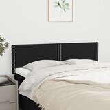  Uzglavlja crna 144x5x78/88 cm od tkanine | shoptok.hr