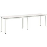  Klupa Bijelo 160 x 35 x 45 cm Čvrsto borovo drvo | shoptok.hr