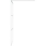 Pregrada za tuš bijela 100 x 195 cm s prozirnim staklom ESG | shoptok.hr