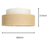  plafonsko svetlo boho 1xE27/60W/230V, prečnik 40 cm, krem/bež | Eponuda.com
