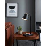 Eglo LED stolna lampa Lacey-QI s bežičnim punjačem, touch dimmer, crna/drvo, 50 cm, 900626 | shoptok.hr