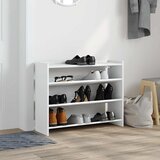  Stalak za cipele bijeli 80x25x62 cm od konstruiranog drva | shoptok.hr