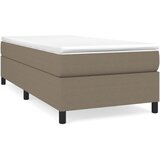  Okvir za krevet s oprugom smeđesivi 100 x 200 cm od tkanine | shoptok.hr