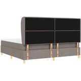  Krevet s opruga kutije Sivo-smeđa 200 x 200 cm tkanina | shoptok.hr