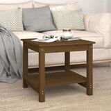  Klubska mizica medeno rjava 50x50x45 trdna borovina, (20711771) | Shoptok.si